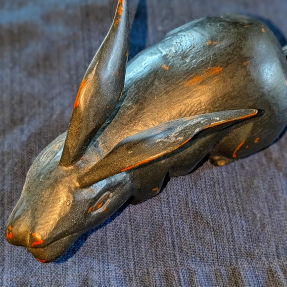 Antique Primitive Wooden Rabbit - Picture 8 of 17